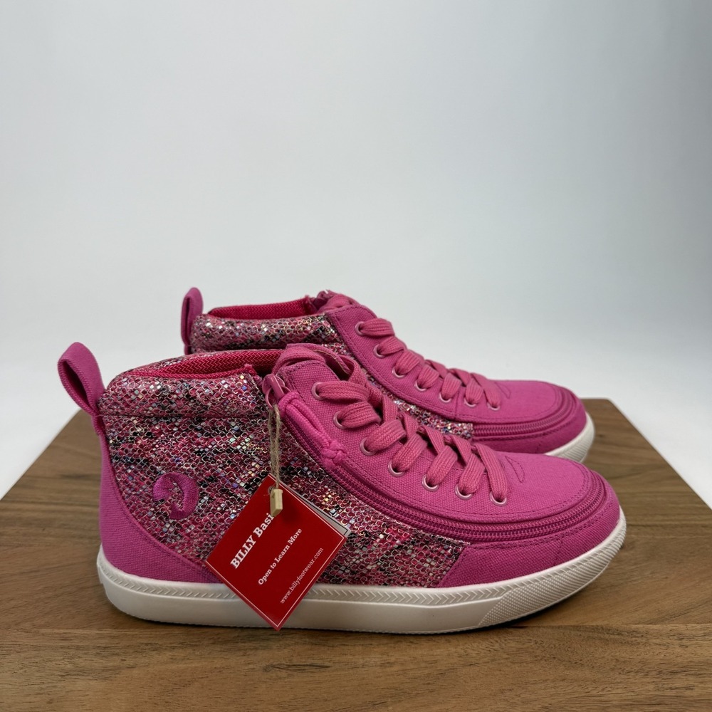 New Big Kids Billy Classic D|R‎ High II Pink Scale Casual Sneakers Size 5 Y NIB